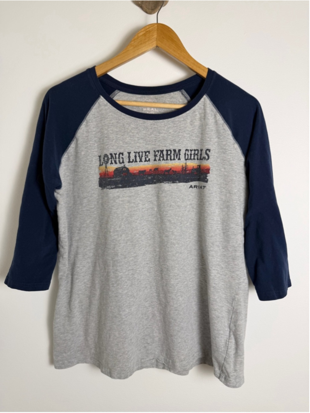 Ariat Long Live Farm Girls Raglan Tee